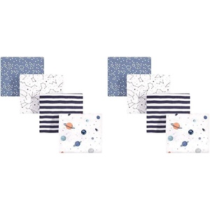 image:imageHudson Baby Unisex Baby Cotton Poly Flannel Receiving Blankets Cowboy One SizeSpace
