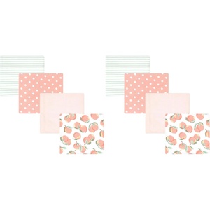 image:imageHudson Baby Unisex Baby Cotton Poly Flannel Receiving Blankets Cowboy One SizeSweet Peach