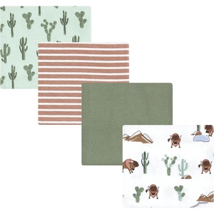 image:imageHudson Baby Unisex Baby Cotton Poly Flannel Receiving Blankets Cowboy One SizeWilderness