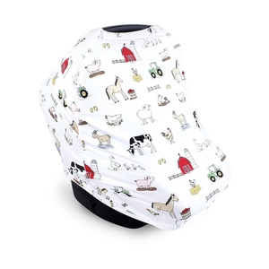 image:imageHudson Baby Unisex Baby Multiuse Car Seat Canopy Modern Neutral Safari One SizeFarm