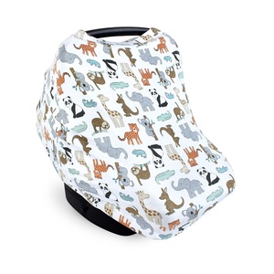 image:imageHudson Baby Unisex Baby Multiuse Car Seat Canopy Modern Neutral Safari One SizeZoo Animals
