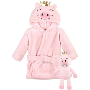 image:imageHudson Baby unisexbaby Plush Bathrobe and Toy SetPig