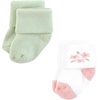 image:imageHudson Baby Baby 8pack Cotton Rich Newborn and Terry SocksCoral Pretty Floral