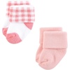 image:imageHudson Baby Baby 8pack Cotton Rich Newborn and Terry SocksCoral Pretty Floral