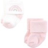 image:imageHudson Baby Baby 8pack Cotton Rich Newborn and Terry SocksPastel Sun and Rainbow