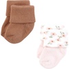 image:imageHudson Baby Baby 8pack Cotton Rich Newborn and Terry SocksPink Dainty Floral