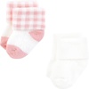 image:imageHudson Baby Baby 8pack Cotton Rich Newborn and Terry SocksPink Sage Rose
