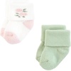 image:imageHudson Baby Baby 8pack Cotton Rich Newborn and Terry SocksPink Sage Rose