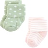 image:imageHudson Baby Baby 8pack Cotton Rich Newborn and Terry SocksPink Sage Rose