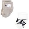 image:imageHudson Baby Baby 8pack Cotton Rich Newborn and Terry SocksTaupe Sheep