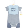 image:imageHudson Baby Unisex Baby Cotton Bodysuit Pant and Bib SetMas Leche