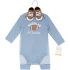 image:imageHudson Baby Unisex Baby Cotton LongSleeve Bodysuit Pant and Shoe SetHuddles and Cuddles