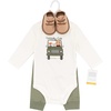 image:imageHudson Baby Unisex Baby Cotton LongSleeve Bodysuit Pant and Shoe SetWildly Cute Woodland Ride