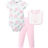 image:imageHudson Baby Unisex Baby Cotton Bodysuit Pant and Bib SetMamas Girl Bow