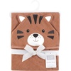 image:imageHudson Baby Unisex Baby Cotton Poly Animal Face Hooded TowelBrown Tiger