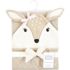 image:imageHudson Baby Unisex Baby Cotton Poly Animal Face Hooded TowelClassic Fawn