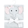 image:imageHudson Baby Unisex Baby Cotton Poly Animal Face Hooded TowelClassic Pink Elephant