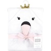 image:imageHudson Baby Unisex Baby Cotton Poly Animal Face Hooded TowelClassic Swan