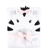 image:imageHudson Baby Unisex Baby Cotton Poly Animal Face Hooded TowelClassic Zebra