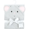 image:imageHudson Baby Unisex Baby Cotton Poly Animal Face Hooded TowelGray Mouse