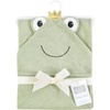 image:imageHudson Baby Unisex Baby Cotton Poly Animal Face Hooded TowelPrince Frog