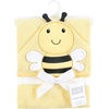 image:imageHudson Baby Unisex Baby Cotton Poly Animal Face Hooded TowelSweet Bee