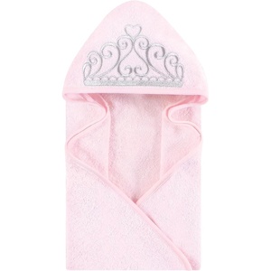 image:imageHudson Baby Unisex Baby Cotton Poly Animal Face Hooded TowelPrincess Tiara