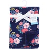 image:imageHudson Baby Infant Girl Plush Blanket with Furry Binding and Back Fairytale Princess One SizeAzul Marino Bold Floral