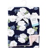 image:imageHudson Baby Infant Girl Plush Blanket with Furry Binding and Back Fairytale Princess One SizeBlanco White Peonies