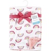 image:imageHudson Baby Infant Girl Plush Blanket with Furry Binding and Back Fairytale Princess One SizeModern Rainbow