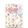 image:imageHudson Baby Infant Girl Plush Blanket with Furry Binding and Back Fairytale Princess One SizeSuave Pintado Floral