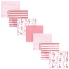 image:imageHudson Baby Unisex Baby Cotton Poly Flannel Receiving Blankets Bundle Set Boy Farm One SizeLemons Flamingos 14pack