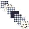 image:imageHudson Baby Unisex Baby Cotton Poly Flannel Receiving Blankets Bundle Set Boy Farm One SizeMoose Bear Desert Animals