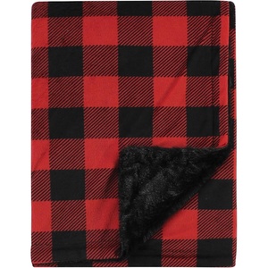 image:imageHudson Baby Infant Girl Plush Blanket with Furry Binding and Back Fairytale Princess One SizeBuffalo Plaid