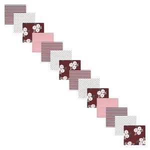 image:imageHudson Baby Unisex Baby Cotton Poly Flannel Receiving Blankets Bundle Set Boy Farm One SizeBurgundy Floral