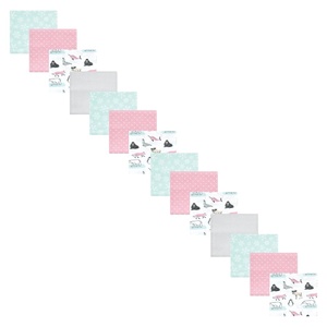 image:imageHudson Baby Unisex Baby Cotton Poly Flannel Receiving Blankets Bundle Set Boy Farm One SizeGirl Arctic Animals
