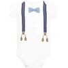 image:imageHudson Baby Infant Boys Cotton Bodysuits 3PackHandsome Blue Bow Tie