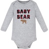 image:imageHudson Baby Infant Boys Cotton LongSleeve Bodysuits 5PackBaby Bear Buffalo Plaid