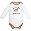 image:imageHudson Baby Infant Boys Cotton LongSleeve Bodysuits 5PackFirst Rodeo