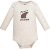 image:imageHudson Baby Infant Boys Cotton LongSleeve Bodysuits 5PackHappy Camper Bear