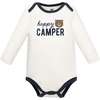 image:imageHudson Baby Infant Boys Cotton LongSleeve Bodysuits 5PackHappy Camper Bear