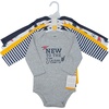 image:imageHudson Baby Infant Boys Cotton LongSleeve Bodysuits 5PackNew to the Team
