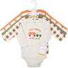 image:imageHudson Baby Infant Boys Cotton LongSleeve Bodysuits 5PackPumpkin Patch