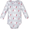 image:imageHudson Baby Infant Boys Cotton LongSleeve Bodysuits 5PackRed Polar Bear