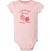 image:imageHudson Baby Infant Girls Cotton Bodysuits 5PackStrawberry Love