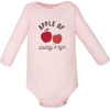 image:imageHudson Baby Infant Girls Cotton LongSleeve Bodysuits 5PackApple Dot