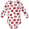 image:imageHudson Baby Infant Girls Cotton LongSleeve Bodysuits 5PackApple Dot