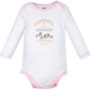 image:imageHudson Baby Infant Girls Cotton LongSleeve Bodysuits 5PackCarousel Horse