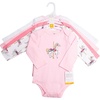image:imageHudson Baby Infant Girls Cotton LongSleeve Bodysuits 5PackCarousel Horse