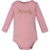 image:imageHudson Baby Infant Girls Cotton LongSleeve Bodysuits 5PackCowgirl